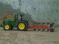 John Deere traktor med Kverneland plov